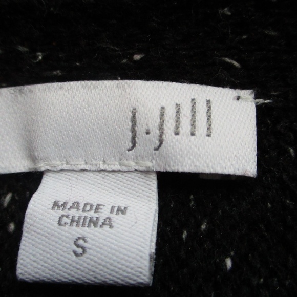 J. Jill Black Speckled Sweater Small - Picture 3 of 3